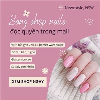 Shop nail độc quyền trong shopping center vùng Newcastle cần sang